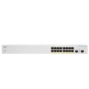 Cisco CBS220-16P-2G Managed L2 Gigabit Ethernet (10/100/1000) Power over Ethernet (PoE) White