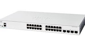 Cisco Catalyst 1200-24T-4G Smart Switch, 24 Port GE, 4x1GE SFP.