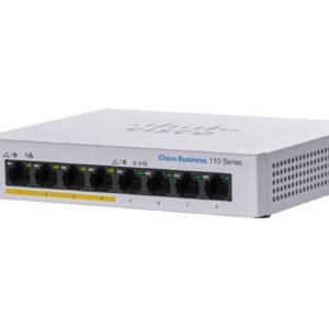 Cisco Business CBS110-8PP-D Unmanaged Switch | 8 Port GE | Partial PoE | Desktop | Ext PS | Limited Lifetime Protection (CBS110-8PP-D)