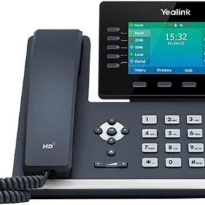 Yealink T54W IP Phone, 16 VoIP Accounts. 4.3-Inch Color Display. 802.11ac Wi-Fi, 802.3af PoE, Power Adapter Not Included (SIP-T54W)
