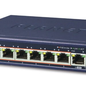 PLANET GSD-908HP network switch Unmanaged Gigabit Ethernet (10/100/1000) Power over Ethernet (PoE) Blue
