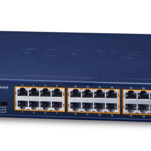 PLANET GSW-2620HP network switch Unmanaged 10G Ethernet (100/1000/10000) Power over Ethernet (PoE) 1U Blue