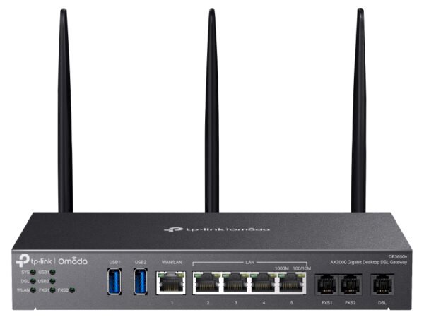 TP-Link Omada AX3000 wireless router Gigabit Ethernet Dual-band (2.4 GHz / 5 GHz) Black