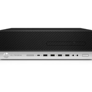 T1A HP EliteDesk 800 G3 Refurbished Intel® Core™ i5 i5-6500 16 GB DDR4-SDRAM 240 GB SSD Windows 10 Pro SFF PC Black, Silver