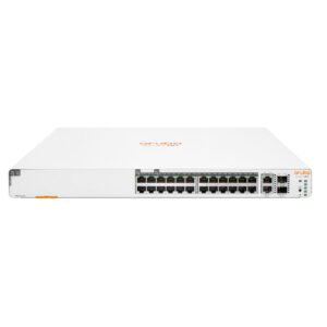 Hewlett Packard Enterprise Aruba Instant On 1960 24G 20p Class4 4p Class6 PoE 2XGT 2SFP+ 370W Managed L2+ Gigabit Ethernet (10/100/1000) Power over Ethernet (PoE) 1U White