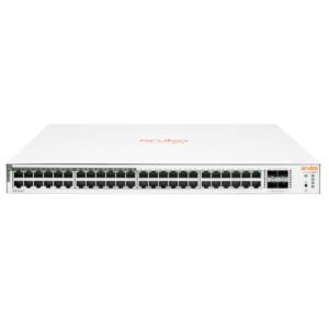 Hewlett Packard Enterprise Aruba Instant On 1830 48G 24p Class4 PoE 4SFP 370W Managed L2 Gigabit Ethernet (10/100/1000) Power over Ethernet (PoE) 1U