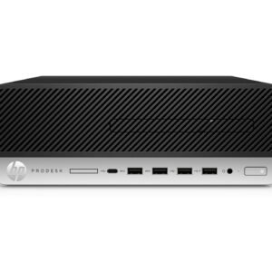 T1A HP ProDesk 600 G4 Refurbished Intel® Core™ i5 i5-8500 8 GB DDR4-SDRAM 256 GB SSD Windows 10 Pro SFF PC Black, Silver