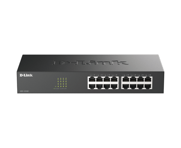 16-Port Fast Ethernet Unmanaged Desktop Switch DES-1016D