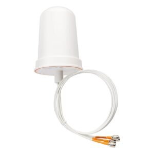 Cisco Aironet Dual-Band Omnidirectional Wi-Fi Antenna, 4 dBi (2.4 GHz)/4 dBi (5 GHz), 4 Ports, Wall/Mast Mount, 1-Year Limited Hardware Warranty (AIR-ANT2544V4M-RS=)