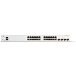 Cisco Catalyst 1200-24P-4G Smart Switch, 24 Port GE, PoE, 4x1GE SFP,
