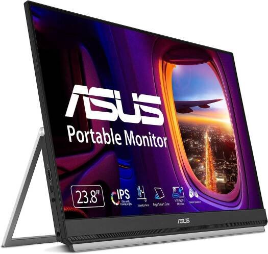 ASUS ZenScreen MB249C 24" FHD IPS Portable Monitor, 75Hz Refresh Rate & 5ms (GtG), Anti-glare, AMD FreeSync