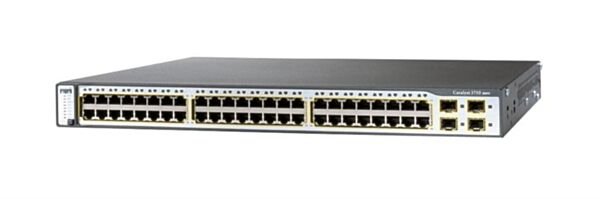 Cisco Catalyst 3750-48PS - switch - 48 ports - Managed - rack-mountable