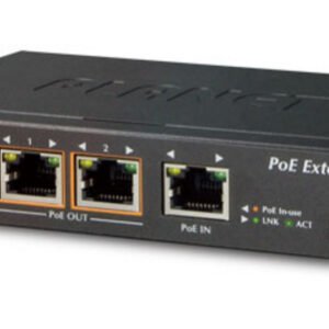 PLANET POE-E202 network extender Network transmitter & receiver Black 10, 100, 1000 Mbit/s