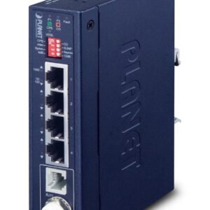 PLANET IP30 Industrial Gigabit Ethern Network transmitter & receiver Blue