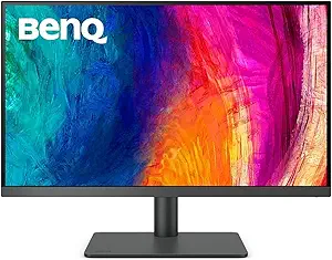 BenQ PD2705U Mac-Ready Monitor 27" 4K UHD | IPS | DeltaE ≤3 | ICC Sync | Calibration Report | Uniformity | HotKey Puck | Ergonomic | DisplayPort | USB-C (65W) | USB Hub,Black