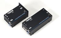 Wizard KVM Extender - Dual VGA, USB 2.0, Audio, Single-Access, CATx