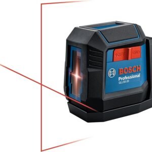 BOSCH GLL50-20 50 Ft Self-Leveling Cross-Line Laser, Includes Integrated Magnetic Mount & 2 AA Batteries