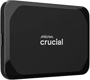 Crucial X9 1TB Portable SSD, Up to 1050MB/s, USB 3.2 USB-C, External Solid State Drive, Compatible with Windows, Mac, & Android, Reliable Storage for Games, Files, & Backups, Black - CT1000X9SSD902