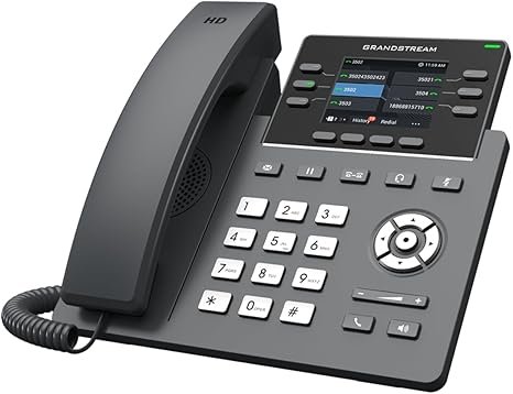 Grandstream GRP2613 IP Phone | 6 Lines, 4 SIP Accounts | 2.8-Inch Color Display | Dual-port Gigabit Ethernet with Integrated PoE