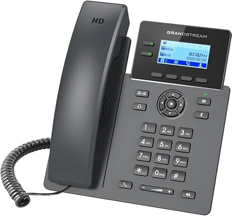 Grandstream GRP2602 IP Phone | 2 Lines, 4 SIP Accounts | 2.4-Inch LCD Display | Dual-port 10/100 Ethernet