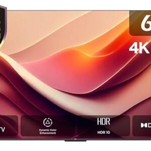 TCL 65-Inch 4K Ultra HD Smart LED TV with TCL Google TV, HDR10, Dolby Audio, Voice Control, Dynamic Color Enhancement, Metallic Bezel-less, Bluetooth & Wi-Fi Connectivity | (65P69B - 2024 Model)