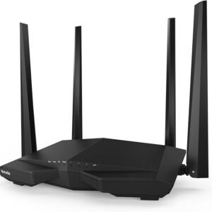 Tenda AC6 AC1200 Dual Band Wi-Fi Router（867Mbps/5GHz+ 300Mbps/2.4GHz）, IPV6, Beamforming+, Parental Control, Guest Network, 4 * 5dBi externe Antennen, WPS Brand: Tenda