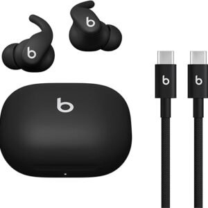 Beats - Powerbeats Fit - Wireless Noise-Cancelling Workout Earbuds with Ultimate Secure Fit with USB-C Charging Cable (1.5m) - Jet Black