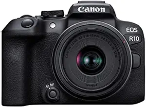 Canon EOS R10 Mirrorless Camera with RF-S 18-45mm Lens Kit