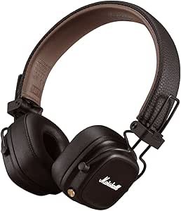 Marshall Major IV Bluetooth Headphones - Folable Wireless Headphones Bluetooth With 80 Hours of Playtime - Brown, One size