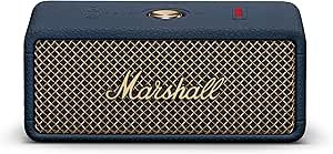 Marshall Emberton III Portable Bluetooth Speaker - Rugged Waterproof IP67 Design | Loud Stereo Sound, Deep Bass with 32+ Hr Playtime | Compact and Wireless for Travel and Outdoors - Midnight Blue