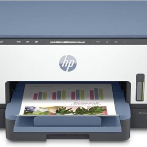 HP Smart Tank 725 All-in-One Printer wireless, Print, Scan, Copy, Auto Duplex Printing, Print up to 18000 black or 8000 color pages, White/Blue [28B51A], Standard