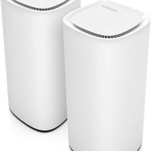 Linksys Velop Pro 7 WiFi Mesh System | Two Cognitive Mesh Tri-Band routers with Over 10 Gbps Speeds | Whole Home Coverage up to 6,000 sq. ft. | Connect 200+ Devices | 2 Pack MBE7002