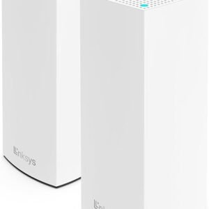 Linksys Atlas Pro 6 WiFi Router - AX5400 WiFi 6 Router - Dual-Band Mesh Wifi System - WiFi 6 Mesh Routers for Wireless Internet - Connect 60+ Devices, 5,400 sq ft, MX5502 2-Pk