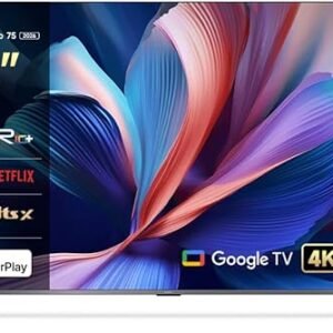 Xiaomi TV A Pro 75" 2026 | Google TV | 4K QLED Display | Dolby Audio, DTS-X, And DTS Virtual:X | Premium Metal Finish| 360° Bluetooth Remote Control
