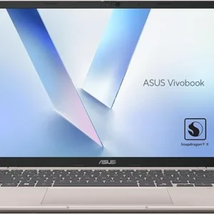 ASUS Vivobook 14 X1407QA-LY046W /Snapdragon X X126100 Purwa SE/16GB RAM/1TB SSD/14 inch WUXGA (1920×1200)/Windows 11 Home – Platinum Gold