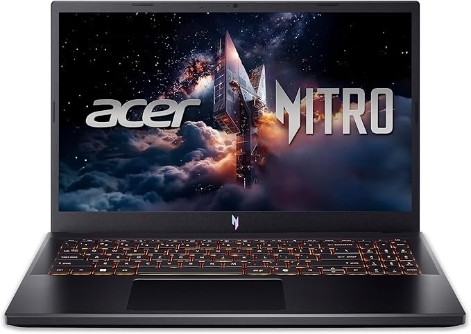 Acer Nitro V Gaming Laptop | Intel Core 7 Processor 240H | NVIDIA GeForce RTX 5060 Laptop GPU | 16" WUXGA IPS 180Hz Display | 16GB DDR5 | 512GB Gen 4 SSD | Wi-Fi 6 | Backlit KB | ANV16-72-70F4