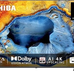 Toshiba 55 inch UHD Smart TV C350N -, AI 4K Upscaling, REGZA Power Audio, Ultimate Motion, Sports Mode, DTS X, Game Mode, Dolby Vision Atmos (2024 Model)