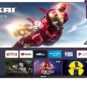 Nikai 55" 4K UHD Smart LED TV, Ultra Slim Frame, Android OS, Built-in Wi-Fi, Quad Core Processor, 1.5GB RAM, 8GB Storage, 60Hz Refresh Rate, 16W Speakers, Black | 55NK4KSLED