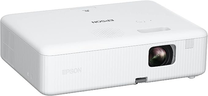 Epson 2022 New Upgrade EpiqVision Flex CO-W01 Portable Projector, 3-Chip 3LCD, Widescreen, 3,000 Lumens Color/White Brightness, 5 W Speaker, 300-Inch Home Entertainment and Work, Streaming Ready