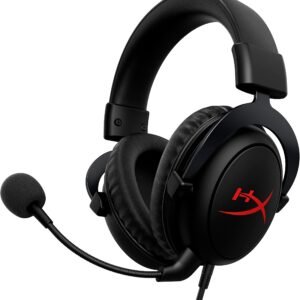 Cloud III Wired Gaming Headset, For PC / PS5 / PS4 / Xbox Series, Angled 53mm Drivers, Noise Cancelling, With LED Mic Mute Indicator, 10Hz-21kHz Frequency Response, Black/Red | 727A9AA