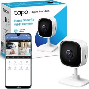 TP-Link Tapo 1080p Resolution Home Security Wi-Fi Camera With Advanced Night Vision| Motion Detection| Two-Way Audio| Sound and Light Alarm| Easy Setup (Tapo C100)