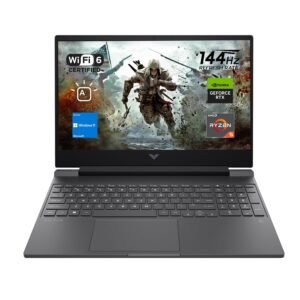 (Upgraded Version) Victus 15-fb3093dx Laptop With 15.6-Inch FHD IPS 144Hz Display, AMD Ryzen 7 -7445HS Processor/16GB RAM/512GB SSD/6GB NVIDIA GeForce RTX 4050 Graphics/Windows 11/ English Mica Silver