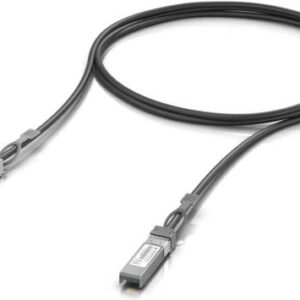 Ubiquiti UACC-DAC-SFP10-1M 10G Direct Attach Cable, SFP+ to SFP+ Interfaces, Passive EQ, Up to 10Gbps Data Rate, 1m Cable Length, Black | UACC-DAC-SFP10-1M