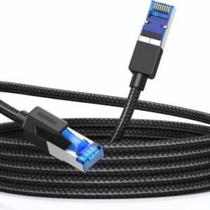 UGREEN 10 Meter Cat 8 Ethernet Cable, Gigabit Network Cable, High-Speed 40Gbps, 2000MHz RJ45 Internet, Braided Double Shielded, Compatible With Gaming Switch, PS4, PS5, PC, Router, TV, Xbox | 30795