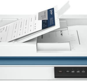 HP ScanJet Pro 2600 f1 Scanner, Fast 2-Sided Scanning & Auto Document Feeder, 1200x1200 dpi Resolution, Up to 25 ppm Scan Speed, 60 Sheets Automatic Document Feeder Capacity, USB 2.0, White