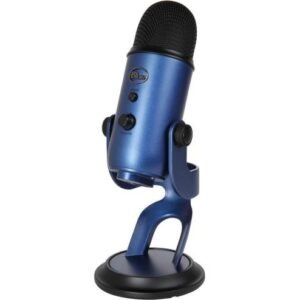Logitech Blue Yeti USB Microphone, 120 dB Sensitivity, Corded USB, For Podcasting / Streaming / ASMR & More, Broadcast Quality 48 kHz / 16-Bit Audio, Midnight Blue