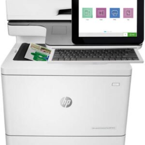HP Color LaserJet Enterprise Flow MFP M578c Laser Printer, Print, Copy, Scan, Fax, Print Speed Up to 38 ppm (Black) & 38 ppm (Color), HP ImageREt 3600 Quality, 8" Color Touch Screen, White