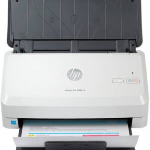 HP ScanJet Pro 2000 S2 Sheet-Feed Scanner, One Touch Scanning, 600 dpi Scan Resolution, 3500 Pages Duty Cycle, 35 ppm Scan Speed, 50-Sheet Automatic Document Feeder, White