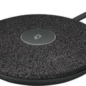 Logitech Rally Mic Pod Boundary Microphone, Elegant Design, Simplified Cabling, 4 Omnidirectional Condenser, 4.5m Pick up Range, For Rally, Rally Bar & Rally Bar Mini, Graphite