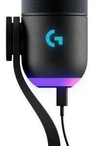 Logitech Yeti GX Dynamic Microphone, 60Hz-18.5kHz Frequency Response, 135dB Max SPL, 78dB Signal to Noise Ratio, Dual Zone RGB w/ LIGHTSYNC Lighting, Supercardioid Polar Pattern, Black